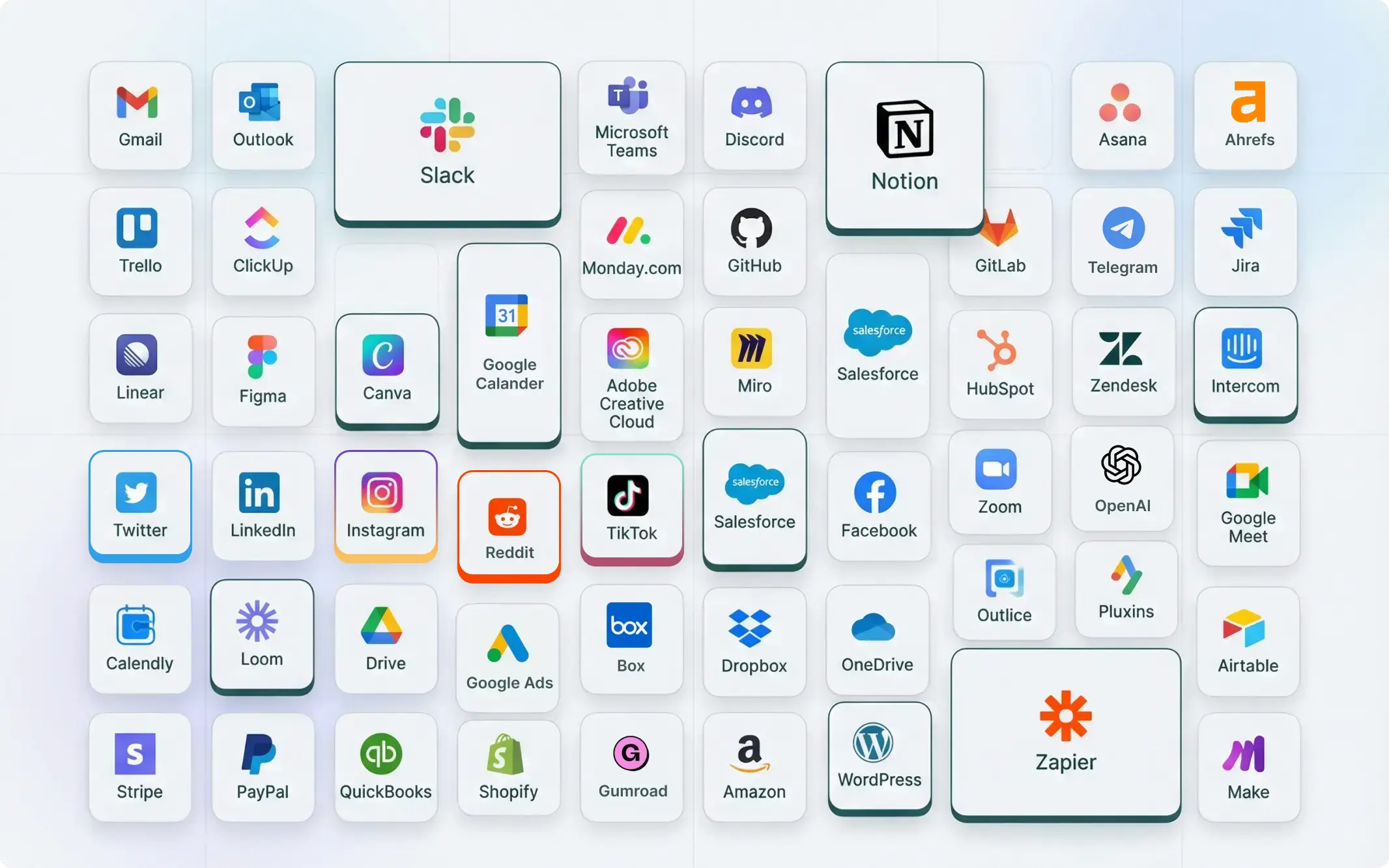 Thousands of integrations